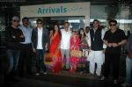 Akshay Kumar, Suresh Oberoi, Sajid Khan, Vivek Oberoi with wife Priyanka Alva after marriage arrive at Mumbai airport on 30th Oct 2010 (6).JPG